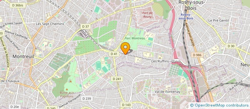 localisation de l'entreprise MONSIEUR ROMEO GUARNERI  MONTREUIL