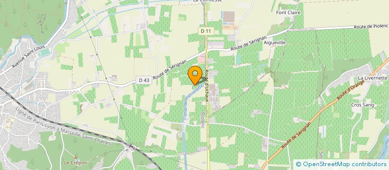 localisation de l'entreprise MONSIEUR ROMEO HIRSCHINGER à PIOLENC