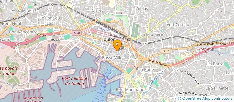 localisation de l'entreprise MONSIEUR ROMEO LANCON  TOULON