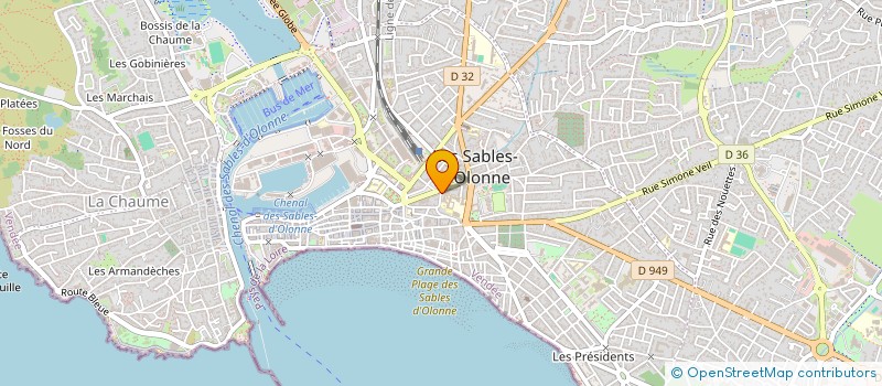 localisation de l'entreprise MONSIEUR ROMEO LEPILLER à LES SABLES-D'OLONNE