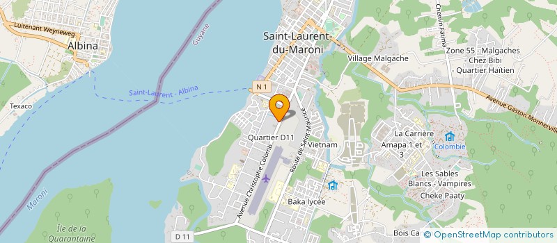 localisation de l'entreprise MONSIEUR ROMEO LETER à SAINT-LAURENT-DU-MARONI