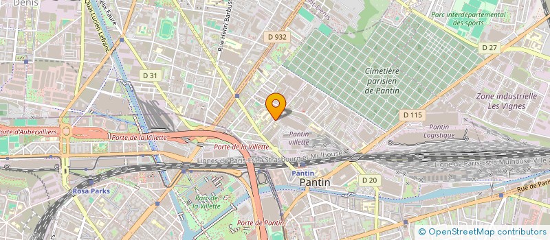 localisation de l'entreprise MONSIEUR ROMEO MICHOU à PANTIN