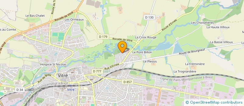 localisation de l'entreprise MONSIEUR ROMEO ROLLAND  VITRE