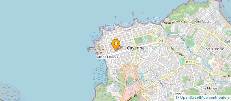 localisation de l'entreprise MONSIEUR ROMEO SAINTILUS  CAYENNE