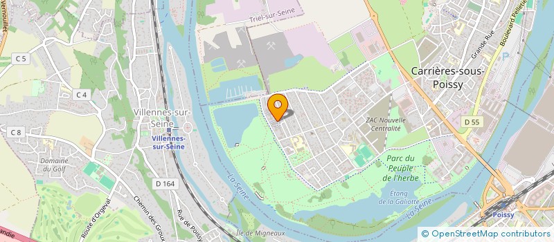 localisation de l'entreprise MONSIEUR ROMEO TEGANG  CARRIERES-SOUS-POISSY