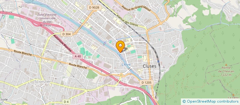 localisation de l'entreprise MONSIEUR ROMEO TRENTIN  CLUSES