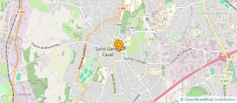 localisation de l'entreprise MONSIEUR ROMEO TROCHERIE  SAINT-GENIS-LAVAL