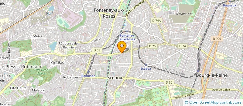 localisation de l'entreprise MONSIEUR ROMEO ZINZEN à FONTENAY-AUX-ROSES
