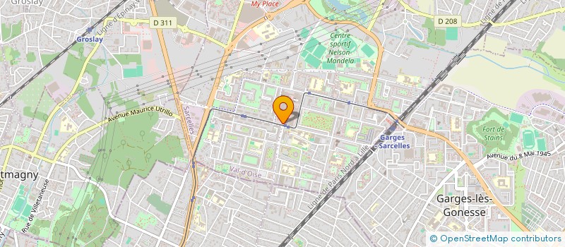 localisation de l'entreprise MONSIEUR ROMIK ARAKELYAN  SARCELLES