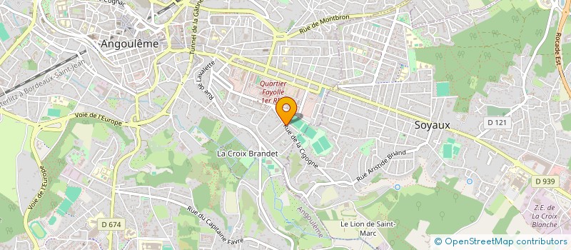 localisation de l'entreprise MONSIEUR ROMILLY BROWN à ANGOULEME