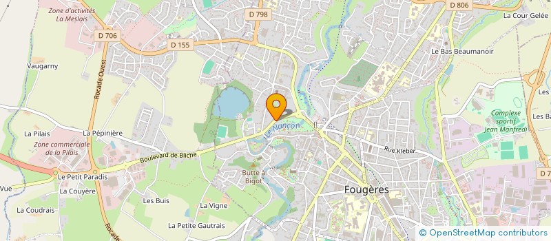 localisation de l'entreprise MONSIEUR ROMUALD ADELIS à FOUGERES