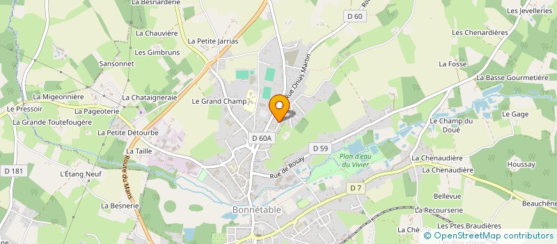 localisation de l'entreprise MONSIEUR ROMUALD BAPTIS  BONNETABLE