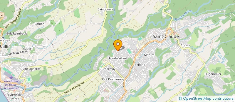 localisation de l'entreprise MONSIEUR ROMUALD BAPTISTE  SAINT-CLAUDE