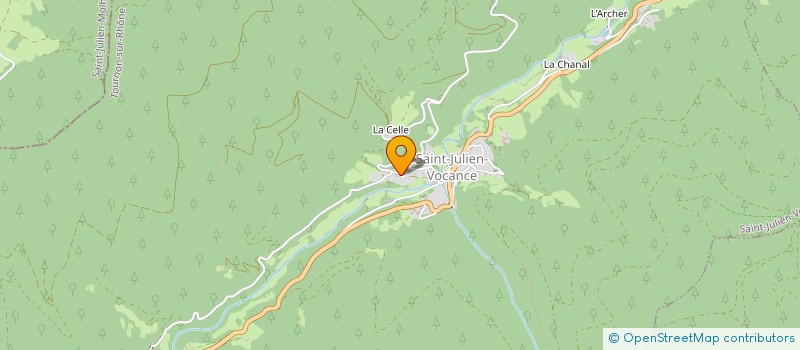 localisation de l'entreprise MONSIEUR ROMUALD BARDEL  SAINT-JULIEN-VOCANCE