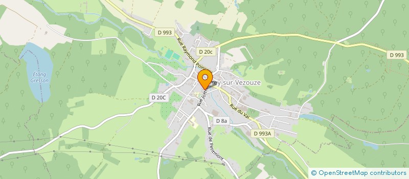 localisation de l'entreprise MONSIEUR ROMUALD BARRE  CIREY-SUR-VEZOUZE