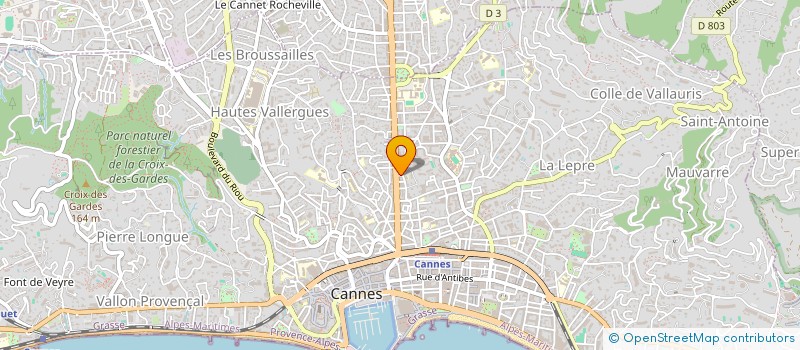 localisation de l'entreprise MONSIEUR ROMUALD BERALD-CATELO  CANNES