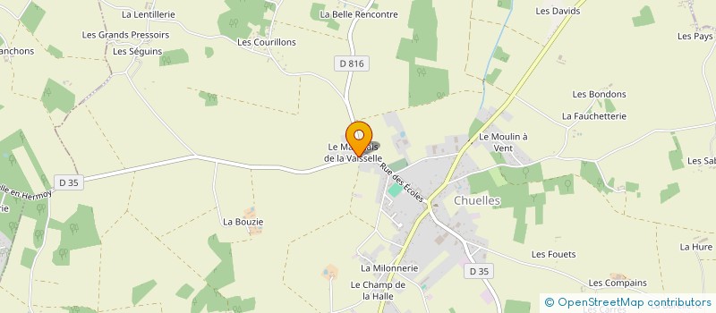 localisation de l'entreprise MONSIEUR ROMUALD BORGET à CHUELLES