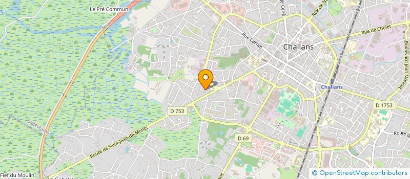 localisation de l'entreprise MONSIEUR ROMUALD BOSSELIN à CHALLANS