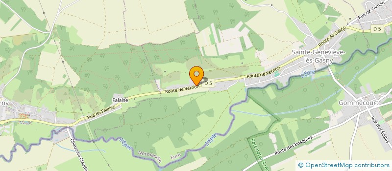 localisation de l'entreprise MONSIEUR ROMUALD BOULARD  SAINTE-GENEVIEVE-LES-GASNY