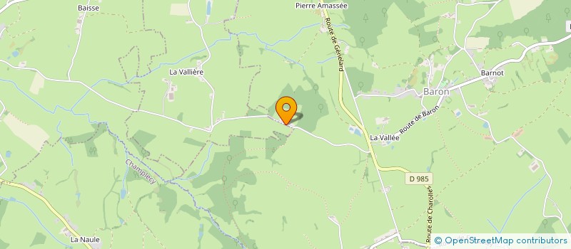 localisation de l'entreprise MONSIEUR ROMUALD BOURG  BARON