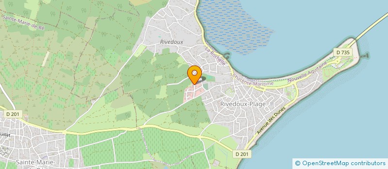 localisation de l'entreprise MONSIEUR ROMUALD BOUTET  RIVEDOUX-PLAGE