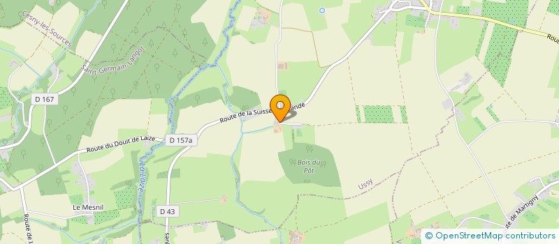 localisation de l'entreprise MONSIEUR ROMUALD CABAILLE  USSY