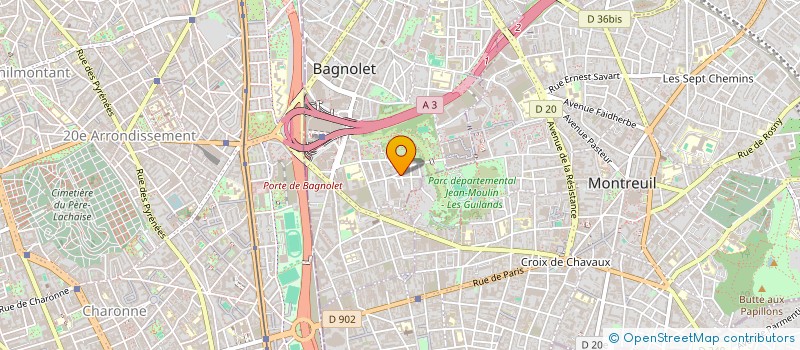 localisation de l'entreprise MONSIEUR ROMUALD CARDON à BAGNOLET