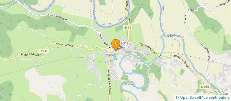 localisation de l'entreprise MONSIEUR ROMUALD CARRE  BIDACHE