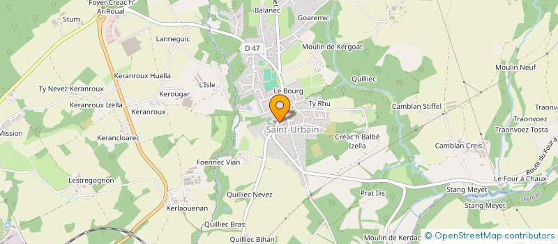 localisation de l'entreprise MONSIEUR ROMUALD CARRE  SAINT-URBAIN