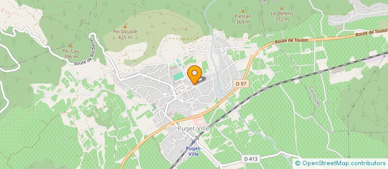 localisation de l'entreprise MONSIEUR ROMUALD CAUFFET  PUGET-VILLE