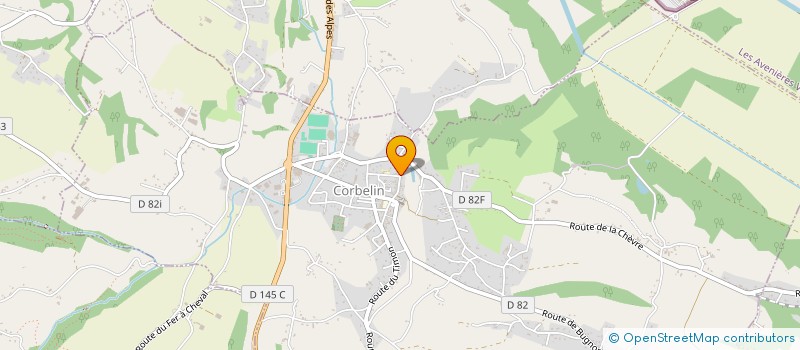 localisation de l'entreprise MONSIEUR ROMUALD CEZARD  CORBELIN