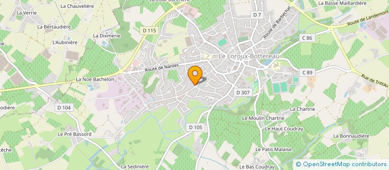 localisation de l'entreprise MONSIEUR ROMUALD CHAILLOUX à LE LOROUX-BOTTEREAU