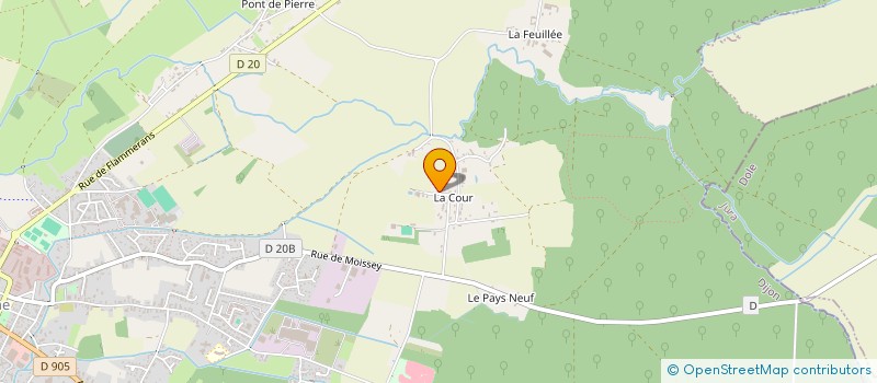 localisation de l'entreprise MONSIEUR ROMUALD CHAVANSOT à AUXONNE