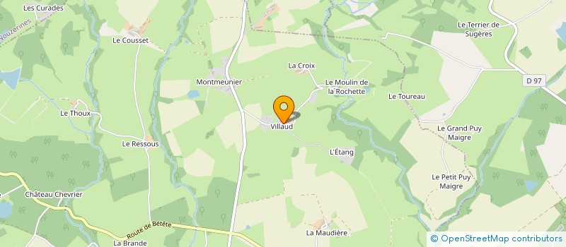 localisation de l'entreprise MONSIEUR ROMUALD CHOLIN  MALLERET-BOUSSAC
