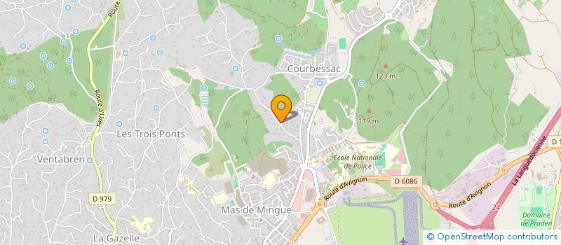 localisation de l'entreprise MONSIEUR ROMUALD CHOULET  NIMES