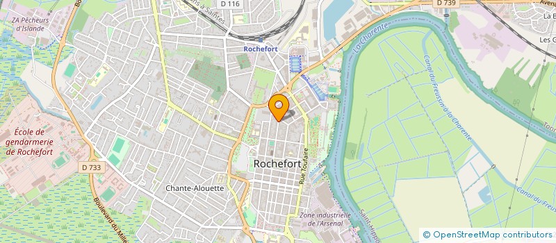 localisation de l'entreprise MONSIEUR ROMUALD CIBOULLE  ROCHEFORT