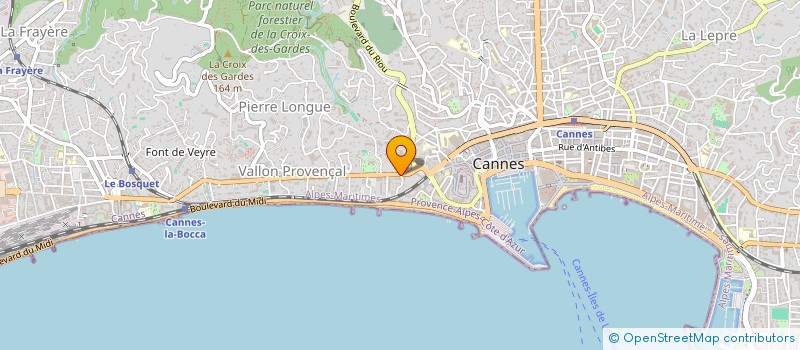 localisation de l'entreprise MONSIEUR ROMUALD COUPET à CANNES