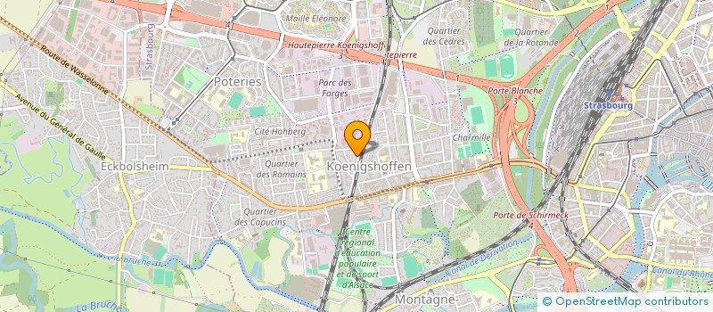localisation de l'entreprise MONSIEUR ROMUALD COUPET à STRASBOURG