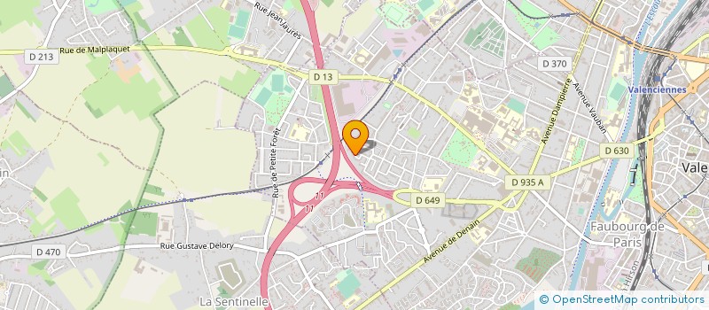 localisation de l'entreprise MONSIEUR ROMUALD DACQUIN à VALENCIENNES