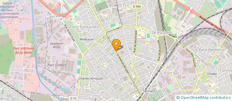 localisation de l'entreprise MONSIEUR ROMUALD DE BAETS  REIMS