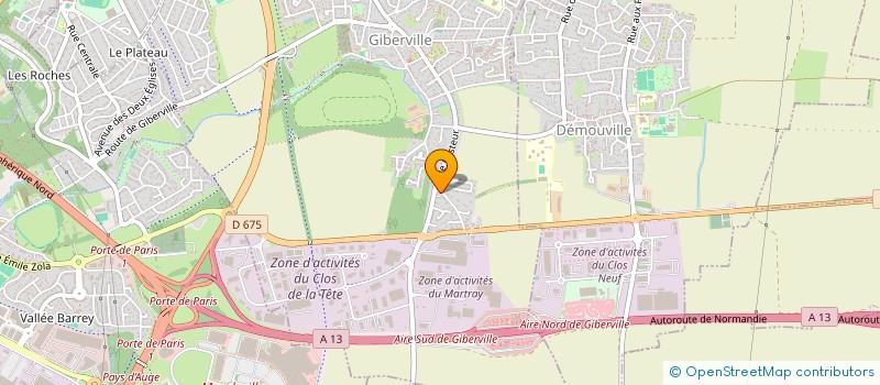 localisation de l'entreprise MONSIEUR ROMUALD DEFEVER  GIBERVILLE