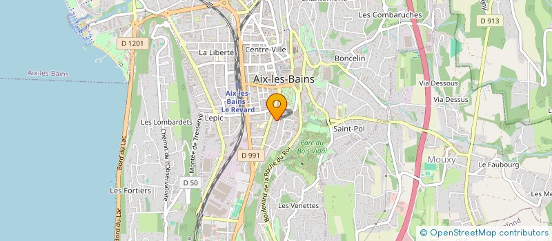 localisation de l'entreprise MONSIEUR ROMUALD DELGRANGE à AIX-LES-BAINS