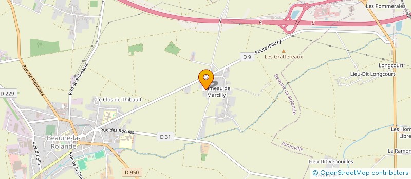 localisation de l'entreprise MONSIEUR ROMUALD DELVAUX à BEAUNE-LA-ROLANDE