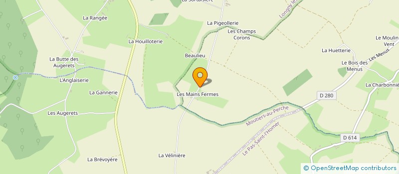 localisation de l'entreprise MONSIEUR ROMUALD DESLANDES à LES MENUS