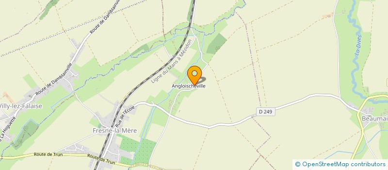 localisation de l'entreprise MONSIEUR ROMUALD DESVOIES  FRESNE-LA-MERE