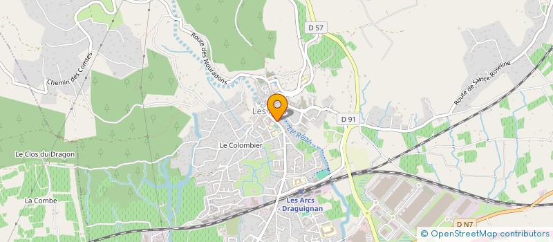 localisation de l'entreprise MONSIEUR ROMUALD DEVOT  LES ARCS