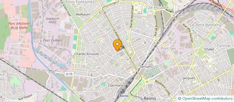 localisation de l'entreprise MONSIEUR ROMUALD DUCROS  REIMS