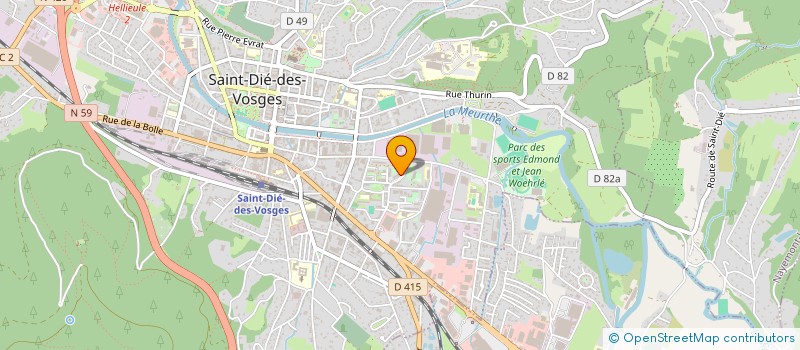 localisation de l'entreprise MONSIEUR ROMUALD DURAND à SAINT-DIE-DES-VOSGES