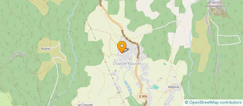 localisation de l'entreprise MONSIEUR ROMUALD ENCINAS  CHASTEL-NOUVEL