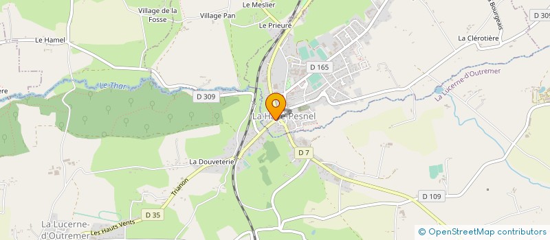 localisation de l'entreprise MONSIEUR ROMUALD ESNOUF  LA HAYE-PESNEL